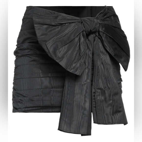 RED VALENTINO Black Bow Mini Skirt - Size 46 - Picture 1 of 12